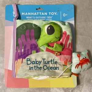 Baby Turtle in the Ocean Soft Book by Manhattan Toy / Brand New