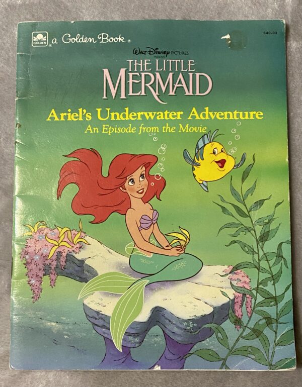 The Little Mermaid: Ariel's Underwater Adventure / A Golden Book Paperback / Poor Condition