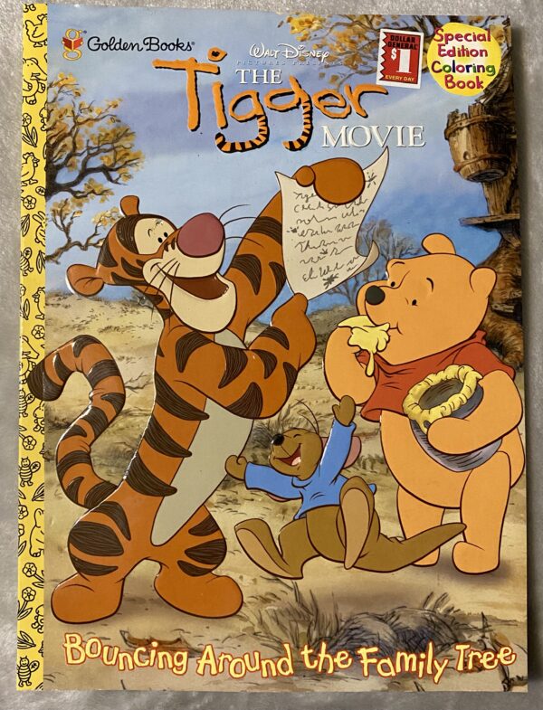 The Tigger Movie: Bouncing Around the Family Tree / Coloring Book / Good Unused Condition
