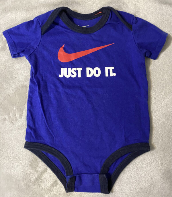 Nike / Blue Logo Onesie / 6-9 months / Excellent Condition!
