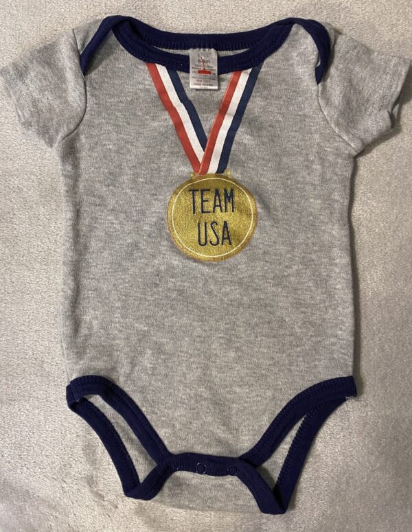 Baby Kiss / Team USA Gold Medal Onesie / 6-9 months / Excellent Condition!